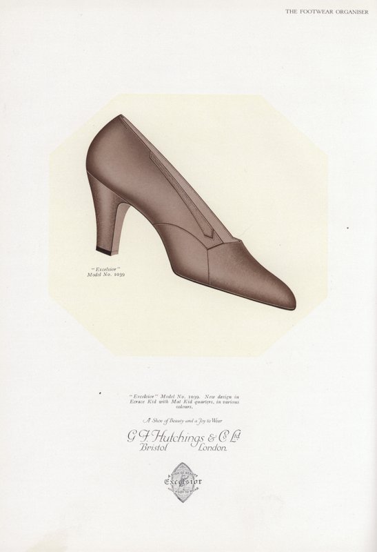 Skoreklame for kvinner, 1930-tallet av English School