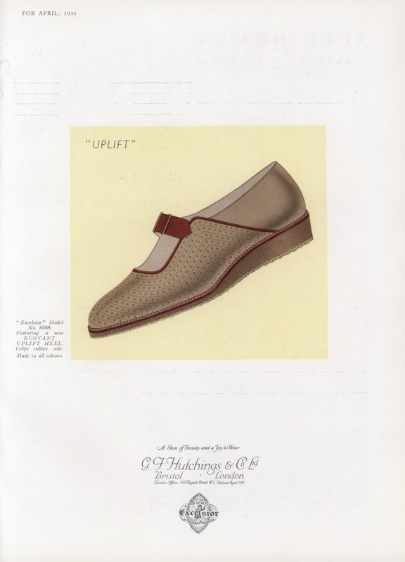 Skoreklame for kvinner, 1930-tallet av English School