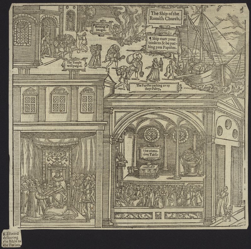 Tresnitt fra Foxes Book of Martyrs av English School