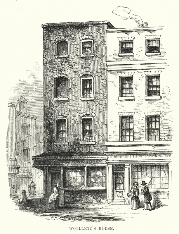 Woollett's House (gravering) av English School