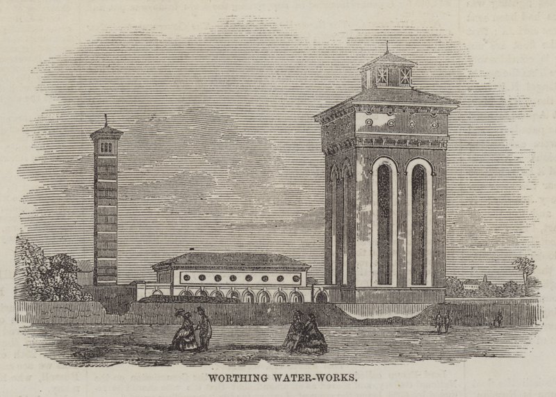 Worthing Water-Works (gravering) av English School
