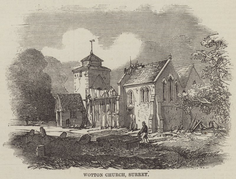 Wotton Church, Surrey (gravering) av English School