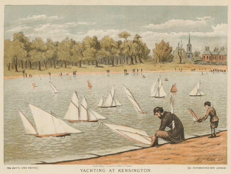 Yachting i Kensington Gardens av English School