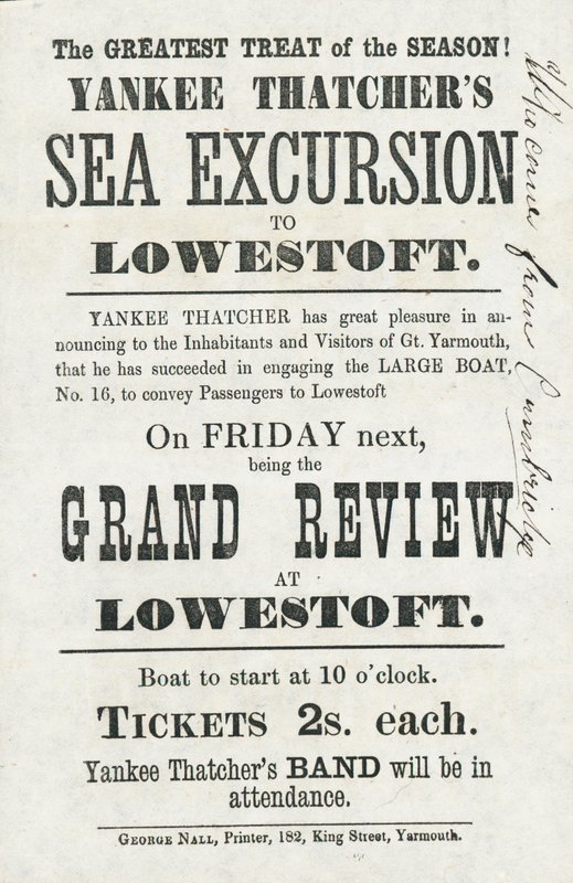 Yankee Thatchers havutflukt til Lowestoft (trykk) av English School