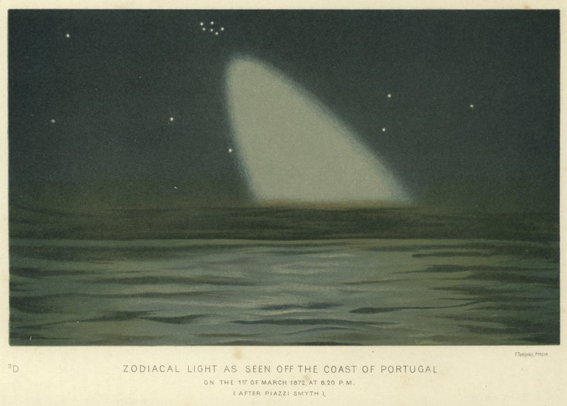 Zodiacal lys sett utenfor kysten av Portugal av English School