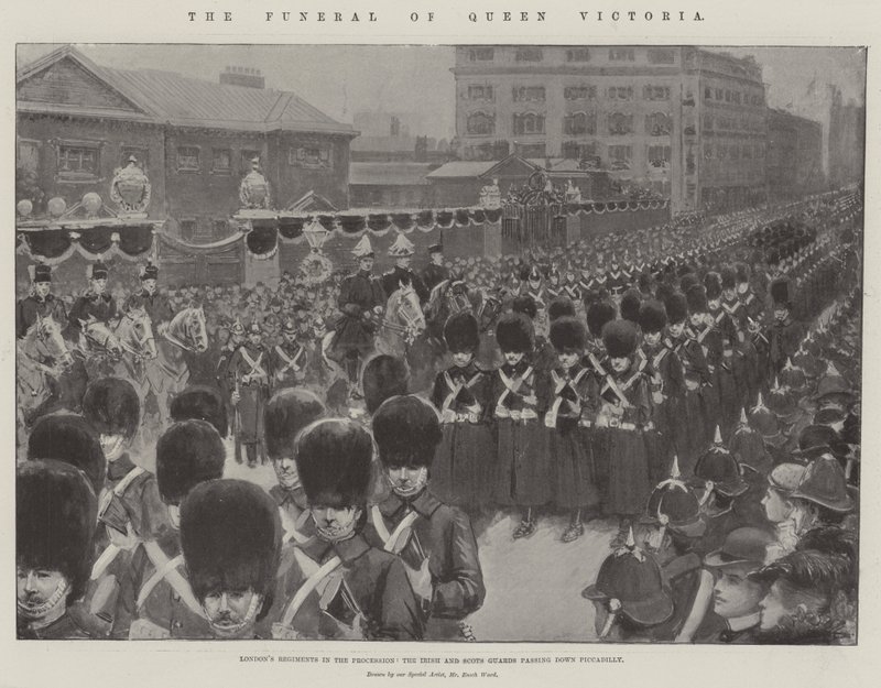 Dronning Victorias begravelse av Enoch Ward