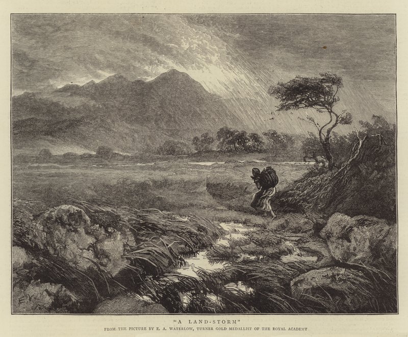 En landstorm av Ernest Albert Waterlow
