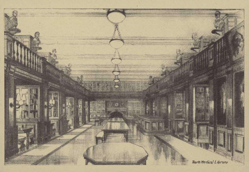 Barts medisinske bibliotek av Ernest Coffin