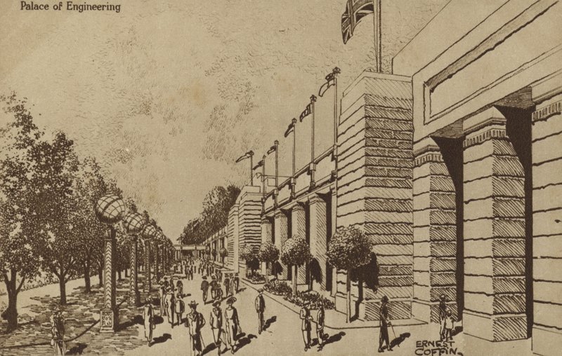 Palace of Engineering, British Empire Exhibition, Wembley, 1924 av Ernest Coffin