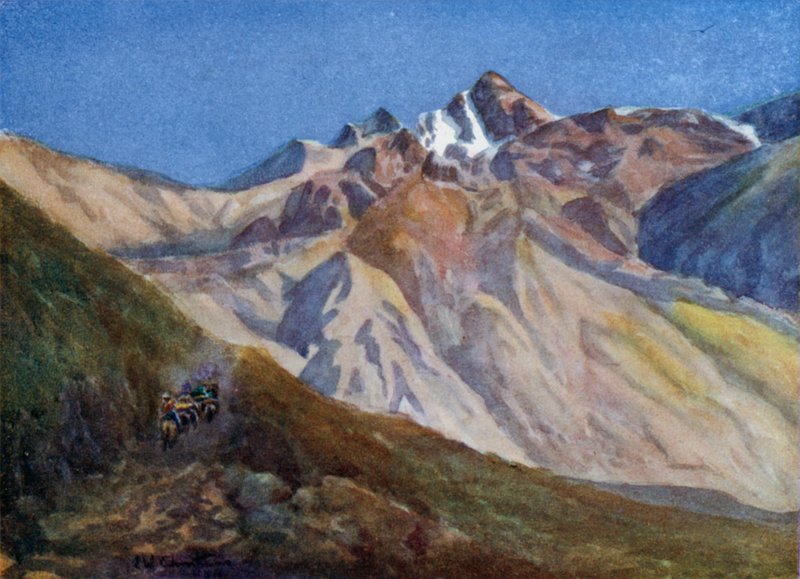 Stigende Las Cuevas-pass av Ernest William Christmas