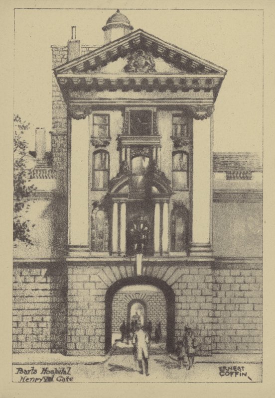 Barts Hospital, Henry VIII Gate av Ernest Coffin