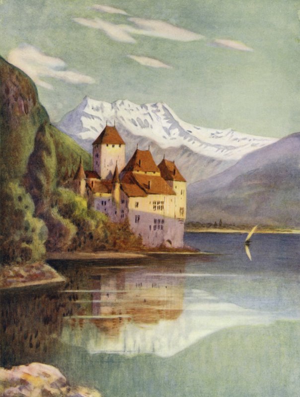 Chillon-slottet av Ernest Hasseldine