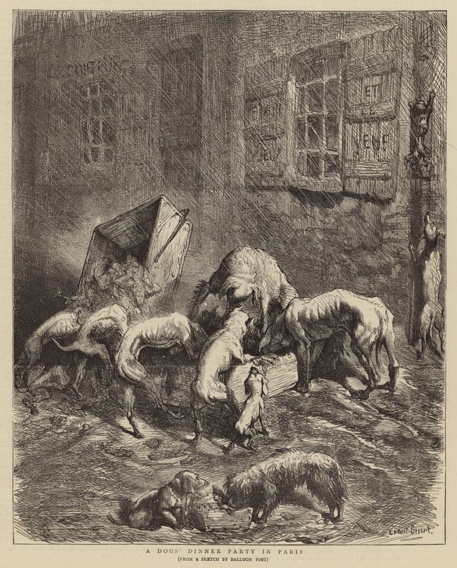 En hundemiddag i Paris av Ernest Henry Griset