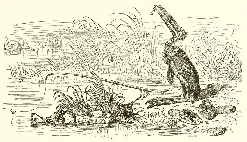 Fiskeren og den lille fisken av Ernest Henry Griset