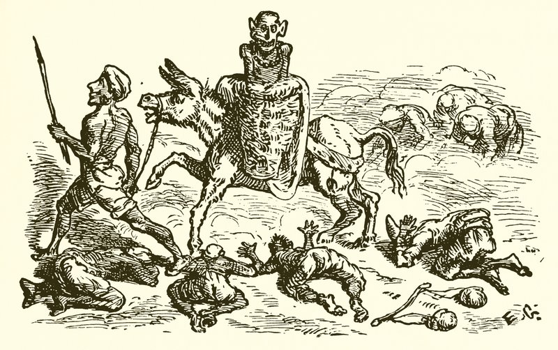 Rumpa som bærer et idol av Ernest Henry Griset