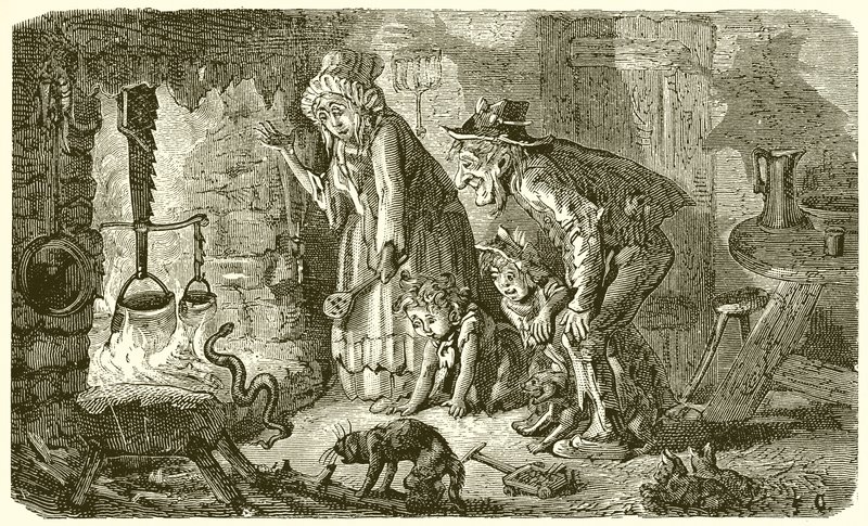 Landsmannen og slangen av Ernest Henry Griset