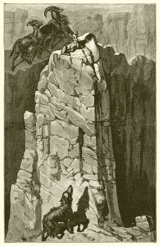 Ungen og ulven av Ernest Henry Griset