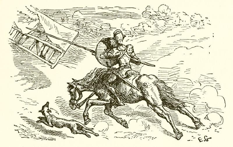 Ridderen og hans lader av Ernest Henry Griset