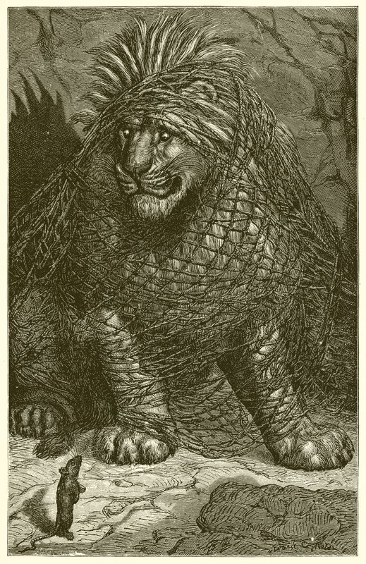 Løven og musen av Ernest Henry Griset