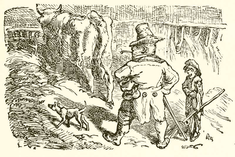 Hjorten i oksestallen av Ernest Henry Griset