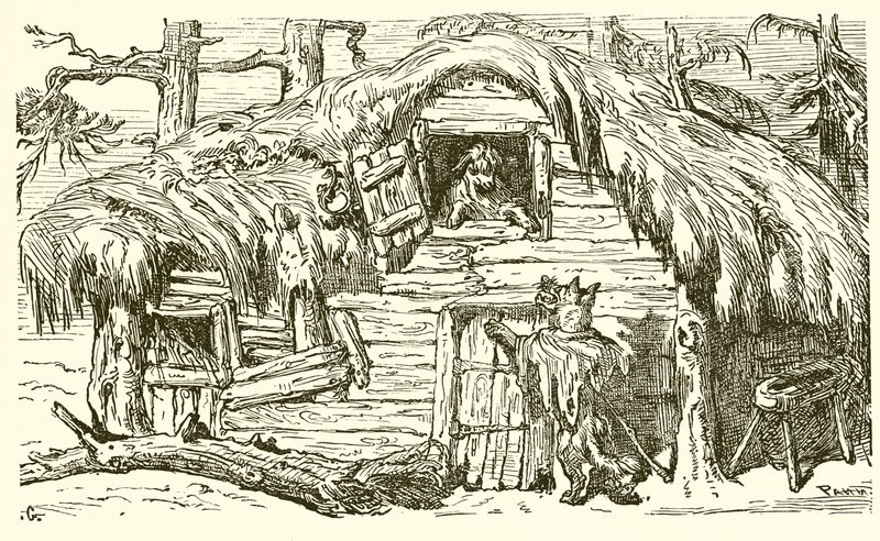 Ulven, geiten og ungen av Ernest Henry Griset