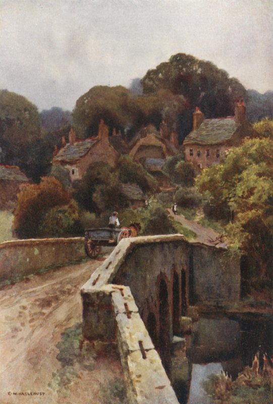 Boldre Bridge (farge litho) av Ernest William Haslehust