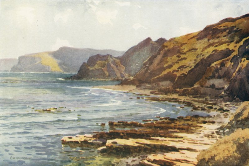 Carnelian Bay (farge litho) av Ernest William Haslehust