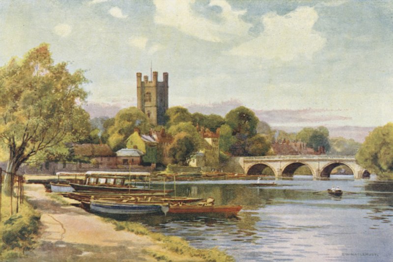 Henley (farge litho) av Ernest William Haslehust