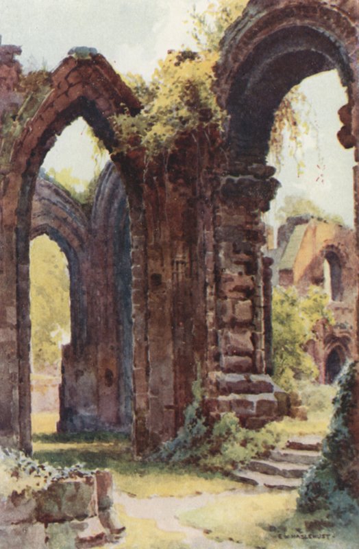 St. John's Ruins (farge litho) av Ernest William Haslehust