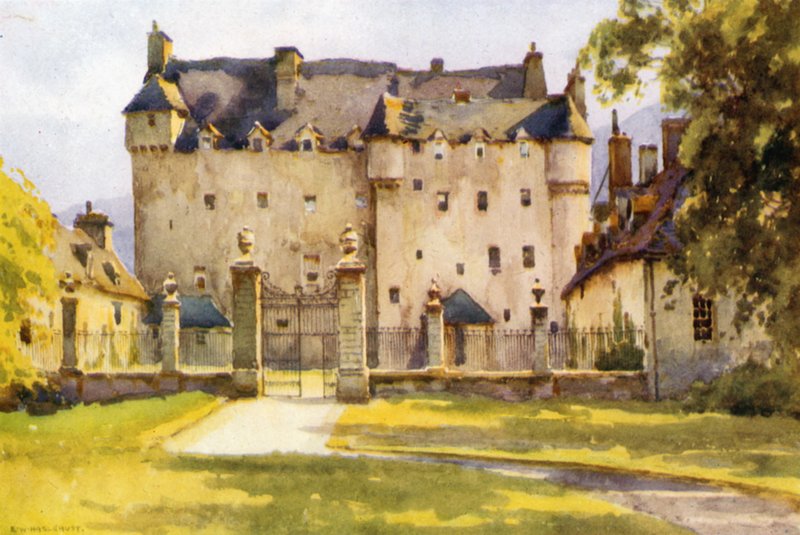 Traquair (farge litho) av Ernest William Haslehust