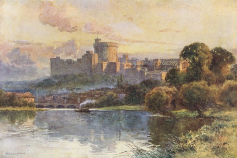 Windsor (farge litho) av Ernest William Haslehust