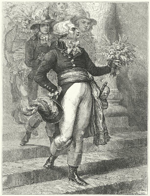 Maximilien Robespierre på dagen for festivalen for det høyeste vesen av Etienne (after) Ronjat
