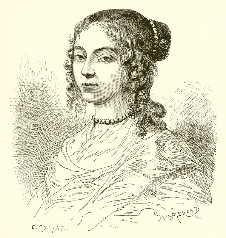 Henrietta av England, søster av kong Charles II av Etienne Antoine Eugene Ronjat