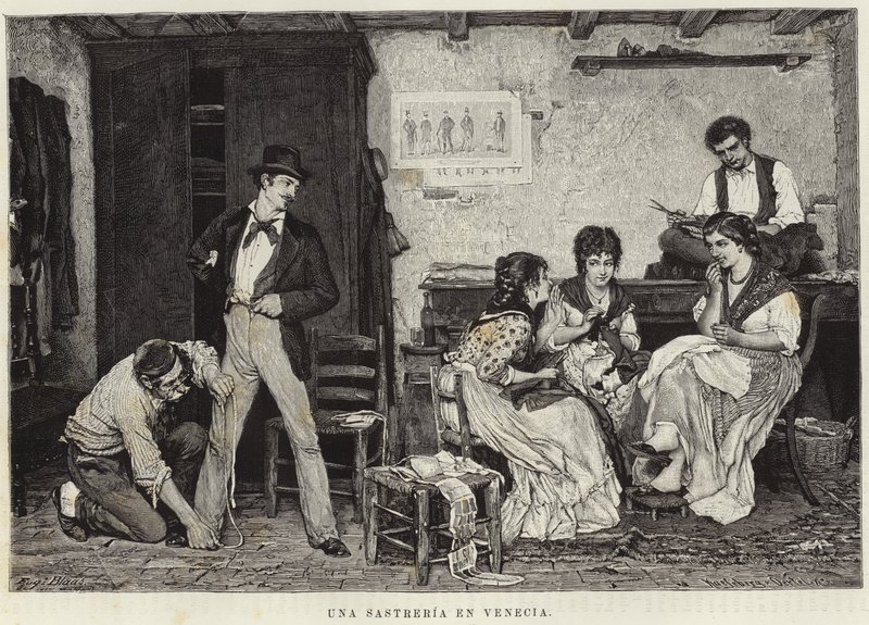 En skredder i Venezia av Eugen von Blaas