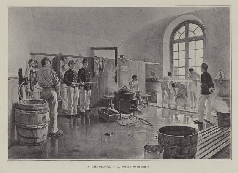 Dusjen ved Regimentet av Eugene Chaperon