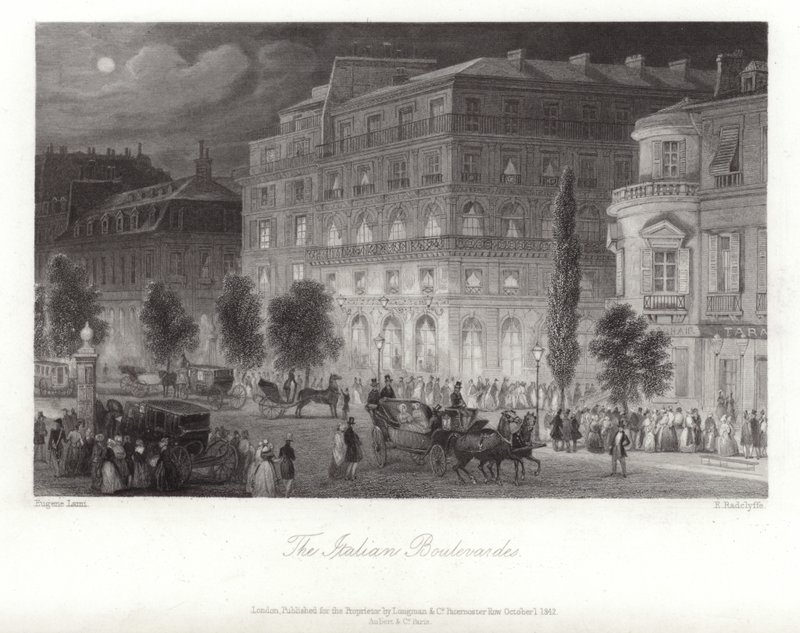 De italienske boulevardene av Eugene Louis Lami