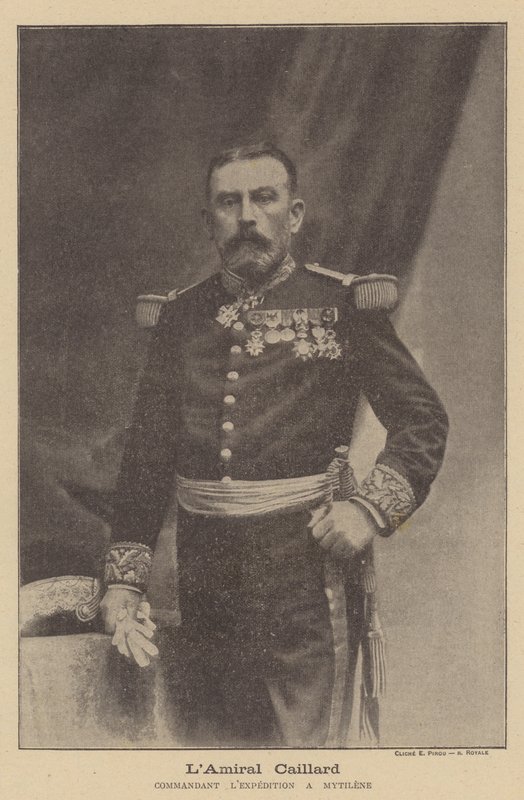 Admiral Caillard, sjef for den franske flåten i Mytilene, Lesbos av Eugene Pirou