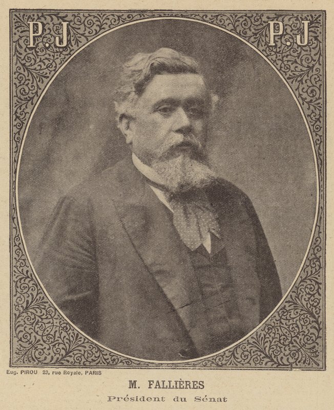 Armand Fallieres, president for det franske senatet av Eugene Pirou
