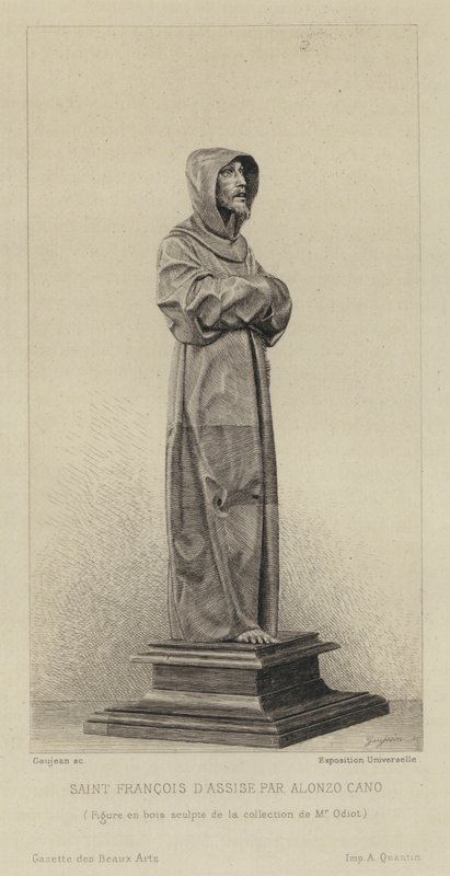 Trefigur av den hellige Frans av Assisi av Alonzo Cano av Eugène Gaujean