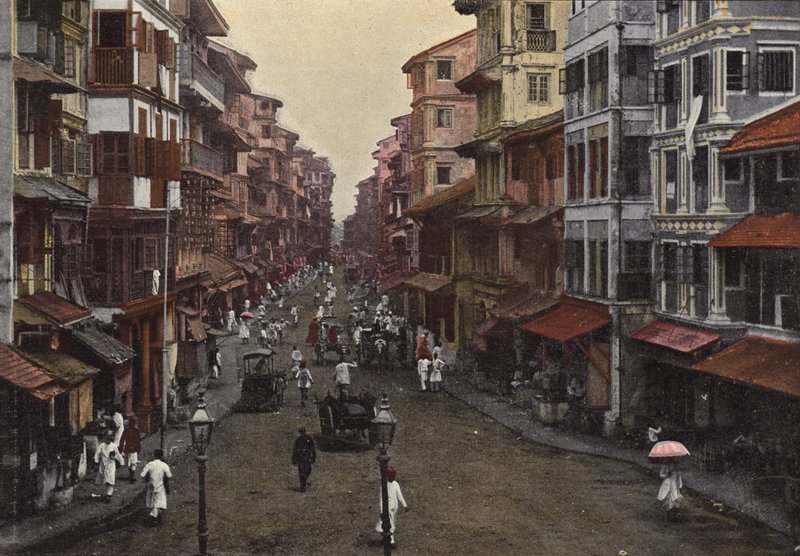 Bombay, en gate i festningen av European Photographer