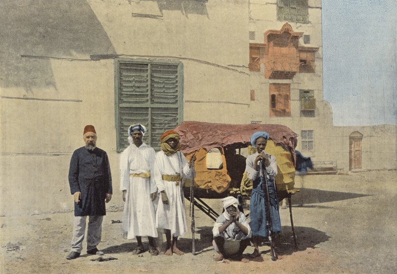 Jeddah, Palanquin For Mekka-pilegrimer av European Photographer