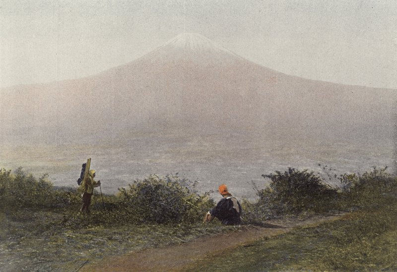 Fousi-Yama, voikan fra Japan av European Photographer