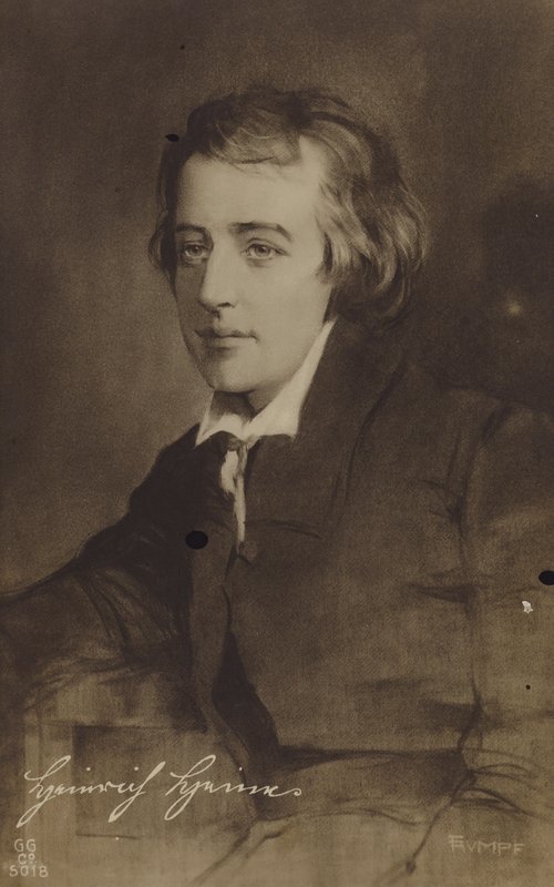 Heinrich Heine, tysk poet og essayist, c1820 av European School