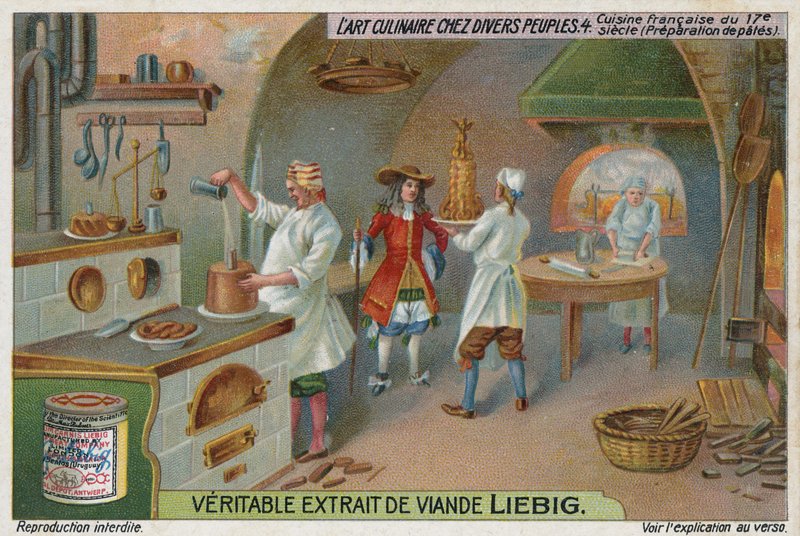 Lage patees på et fransk kjøkken, 1600-tallet av European School