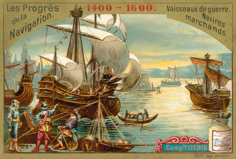 Handelsskip og krigsskip fra 1400-1600 av European School