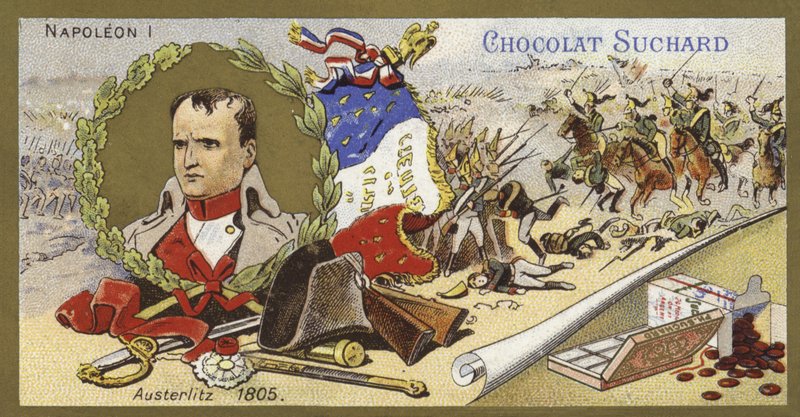 Napoleon Bonaparte og slaget ved Austerlitz, Østerrike, 1805 av European School