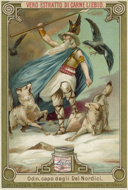 Odin, høvding for de norrøne gudene av European School
