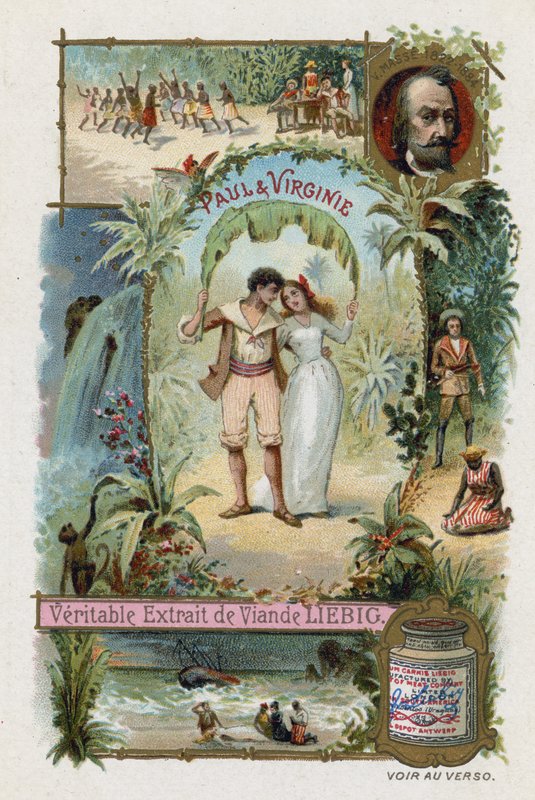 Paul og Virginia, av Victor Masse av European School