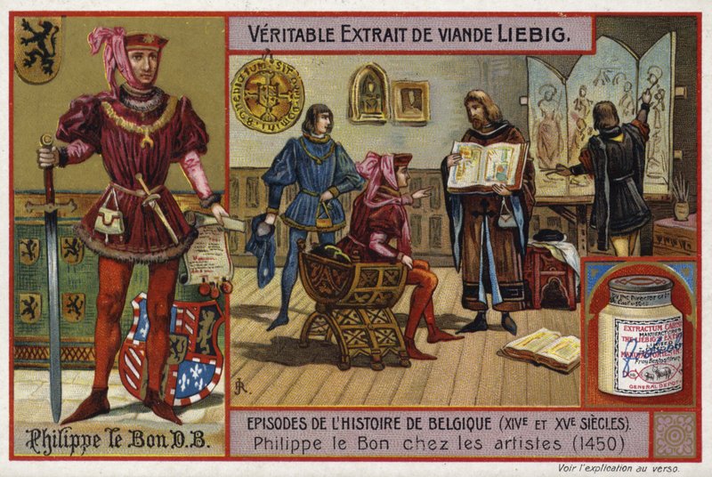 Filip den gode, hertug av Burgund, møte med kunstnere, 1450 av European School
