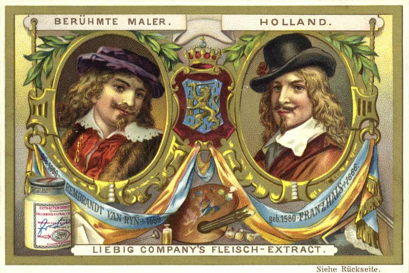 Rembrandt van Rijn og Frans Hals, nederlandske kunstnere av European School